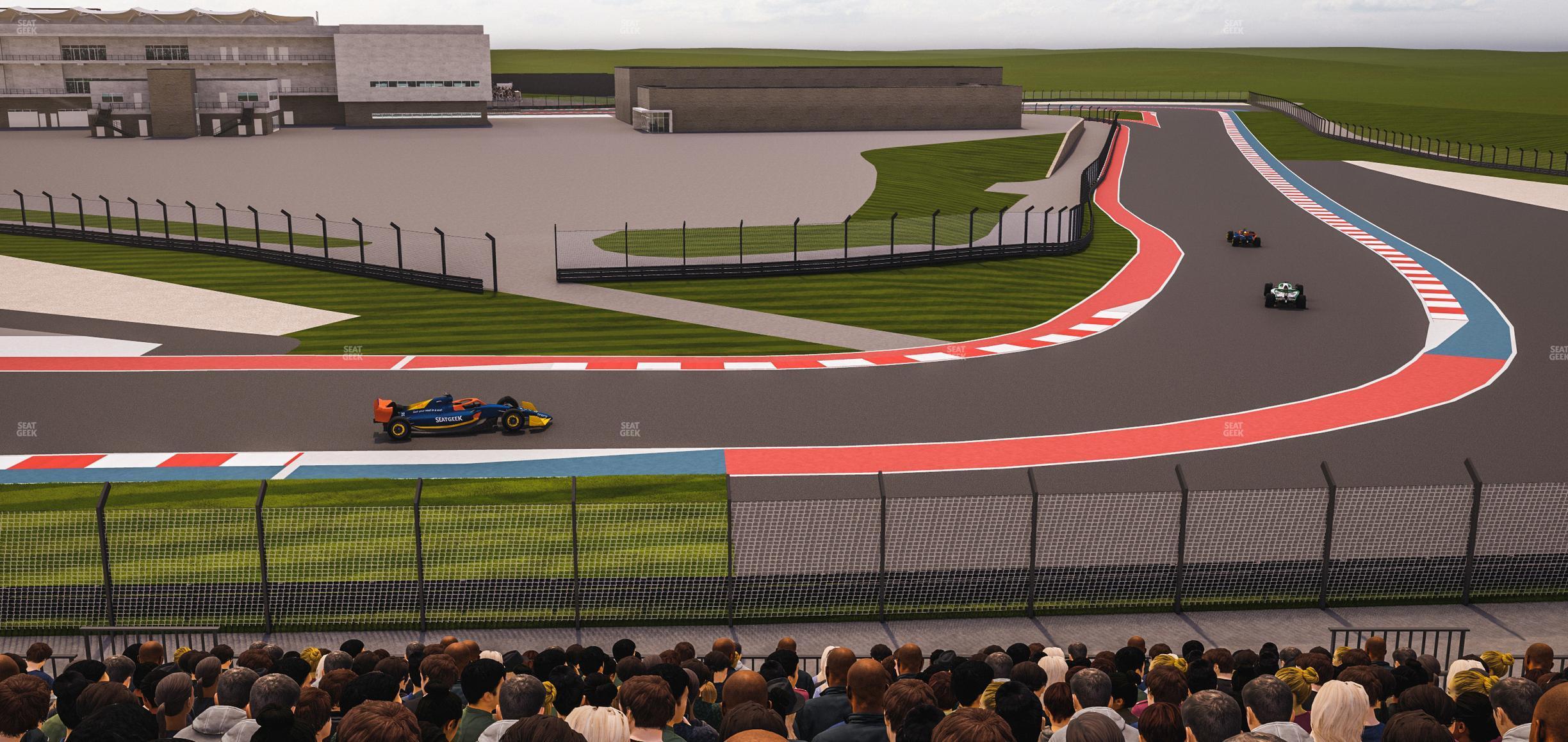 Seating view for Circuit of The Americas Section Turn 19 Bleachers 8