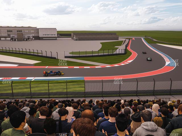 Seating view for Circuit of The Americas Section Turn 19 Bleachers 8