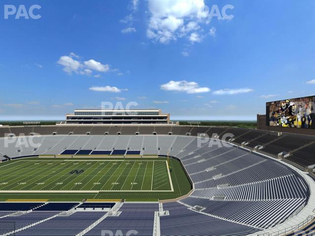 Seating view for Notre Dame Stadium Section Duncan Loge 821