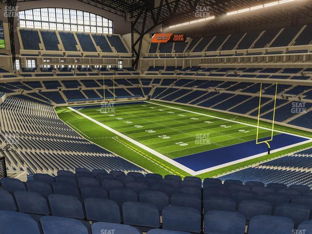 Seating view for Lucas Oil Stadium Section 404