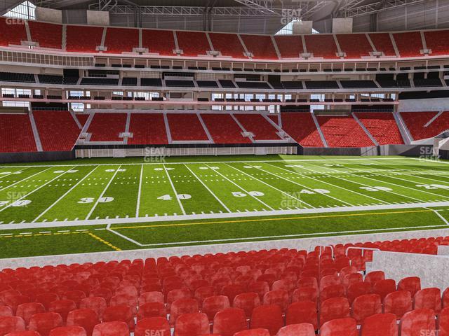 Seating view for Mercedes-Benz Stadium Section Club 111