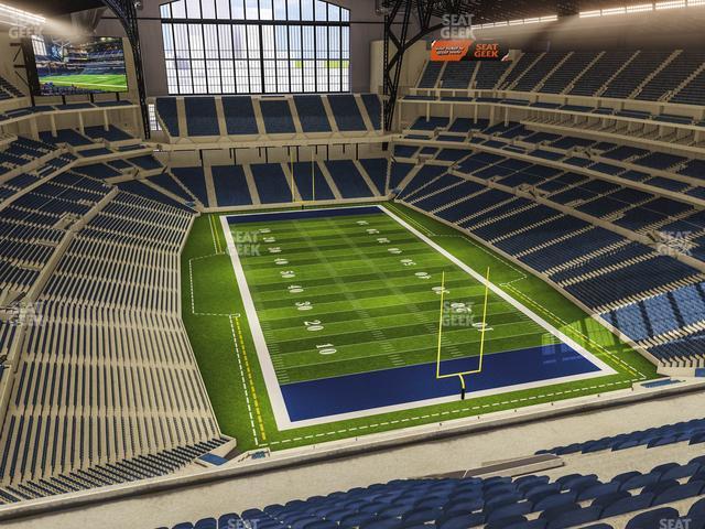 Seating view for Lucas Oil Stadium Section 629