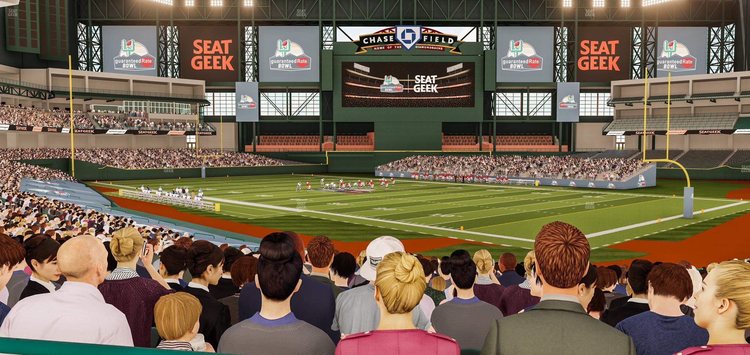 Seating view for Chase Field Section 123 W