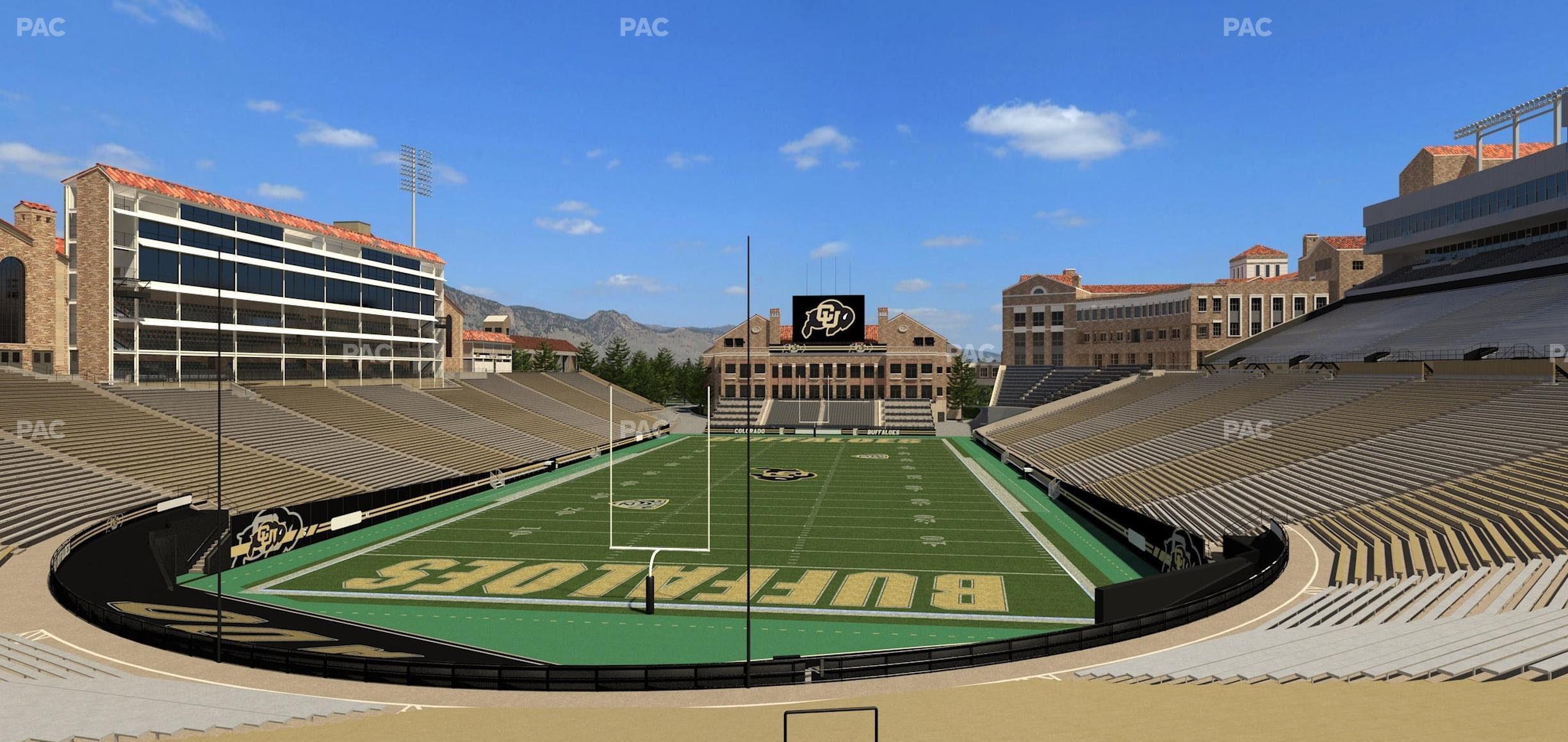 Seating view for Folsom Field Section 112