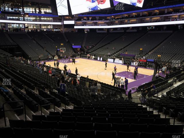 Seating view for Golden 1 Center Section 117