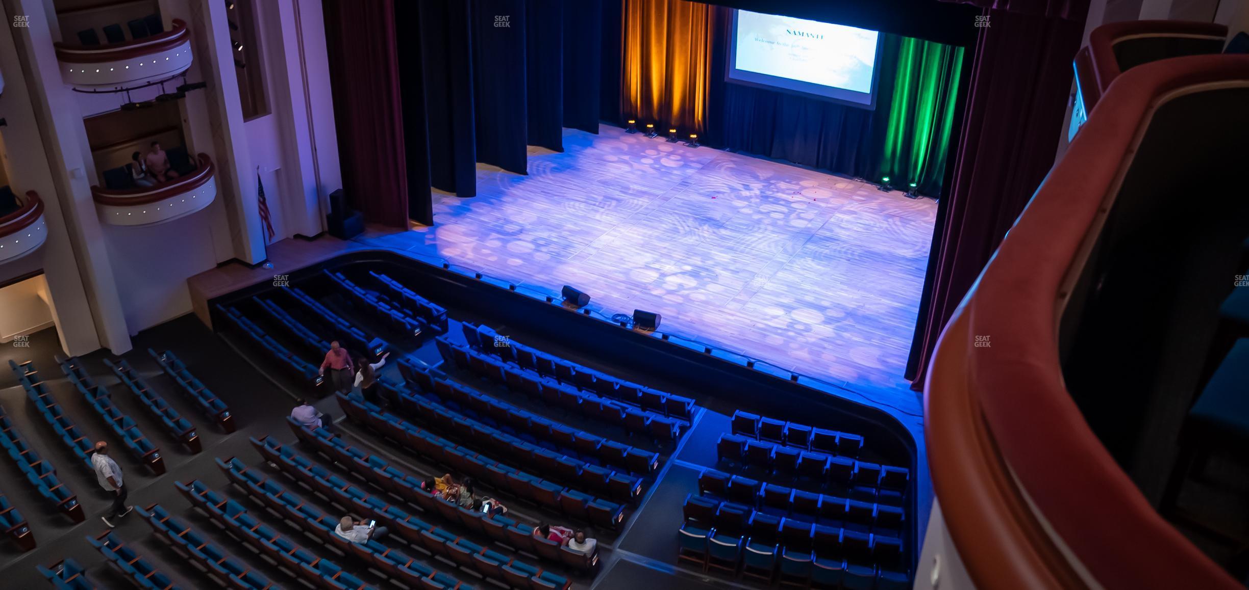 Seating view for Belk Theater at Blumenthal Performing Arts Center Section Balcony Box Right 3