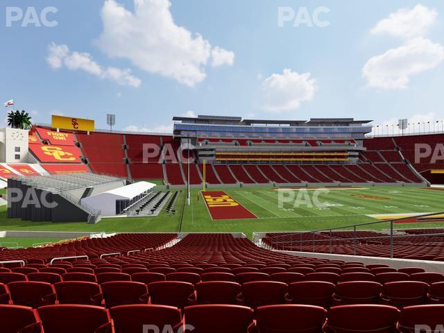 Seating view for Los Angeles Memorial Coliseum Section 125 A