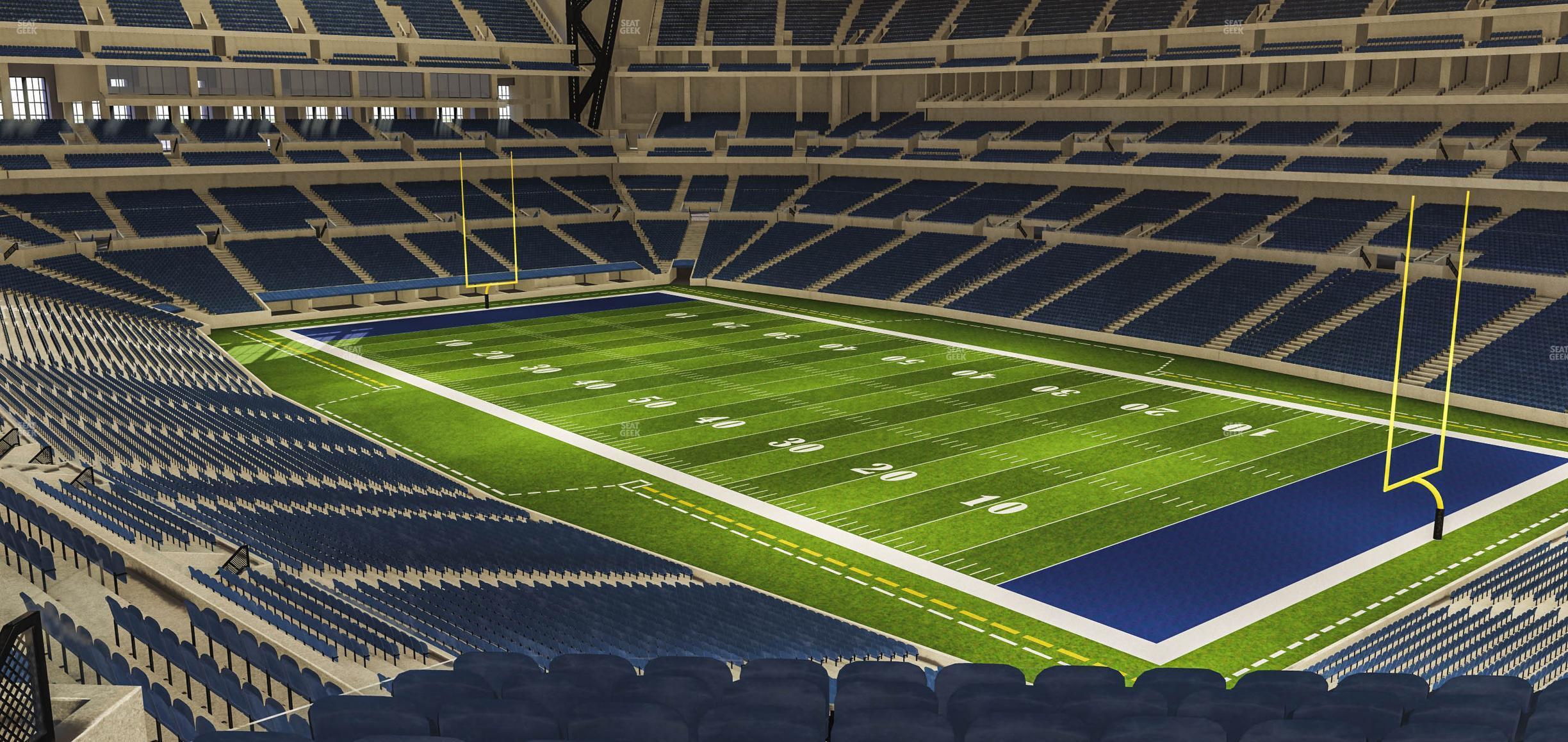 Seating view for Lucas Oil Stadium Section 406