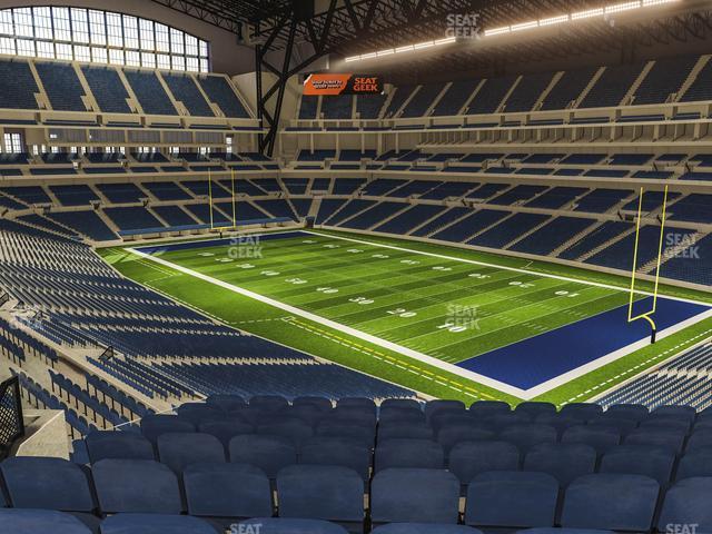 Seating view for Lucas Oil Stadium Section 406