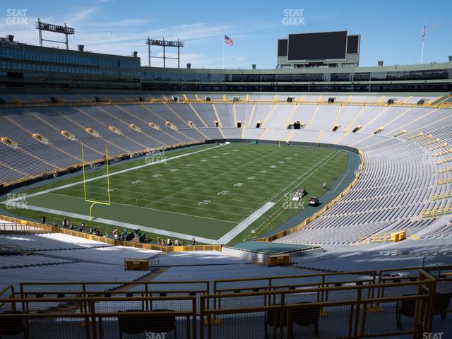 Seating view for Lambeau Field Section 347