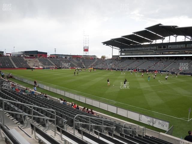 Seating view for Dick's Sporting Goods Park Section 101