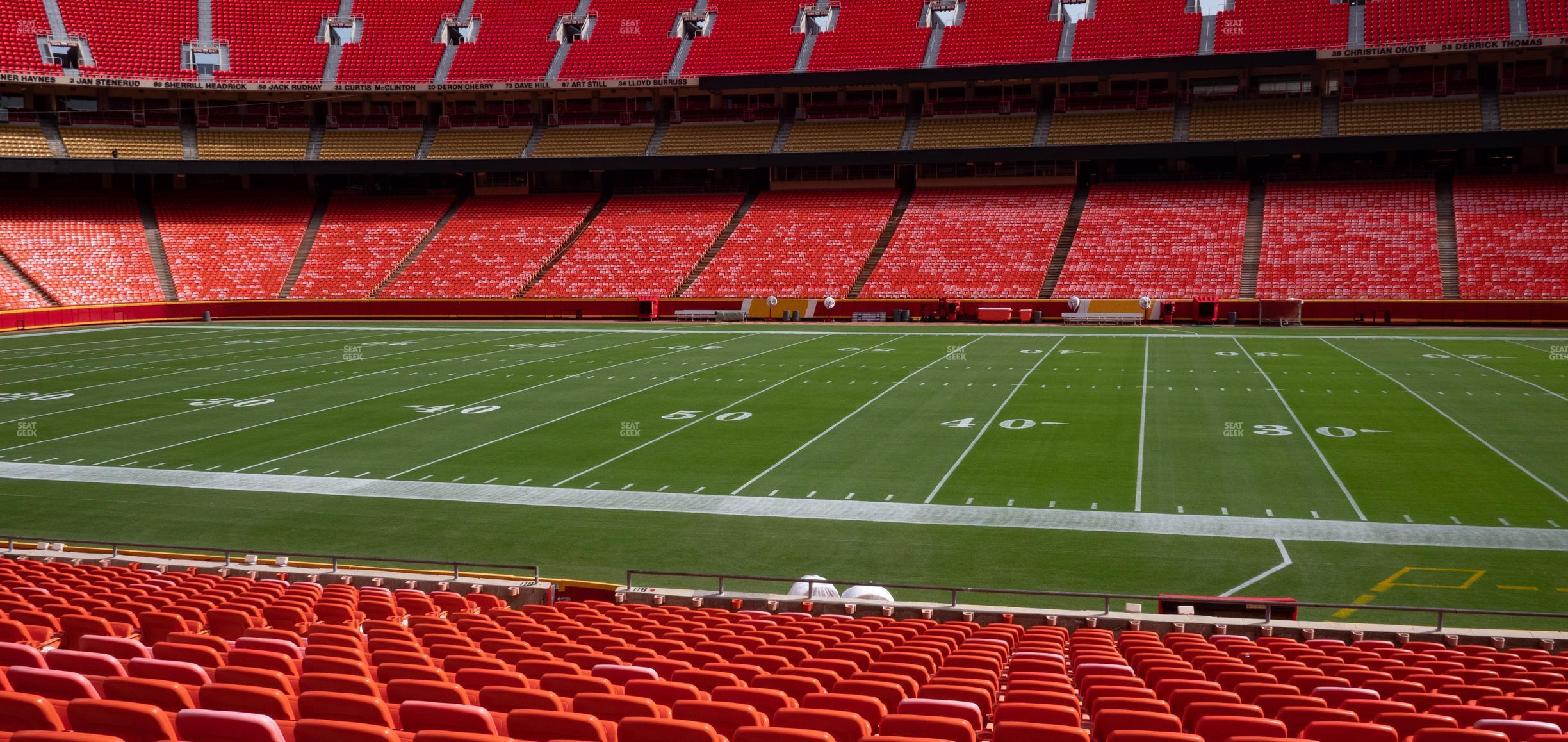 Seating view for GEHA Field at Arrowhead Stadium Section 118