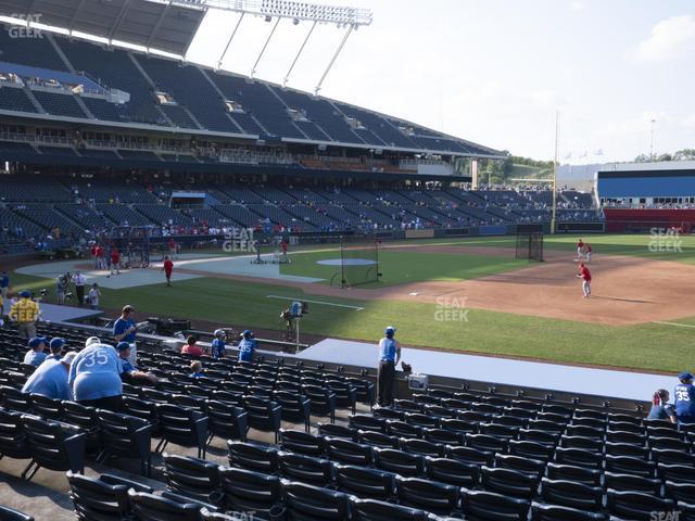 Seating view for Kauffman Stadium Section 138