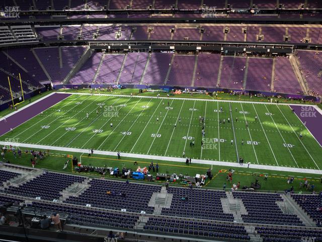 Seating view for U.S. Bank Stadium Section 340