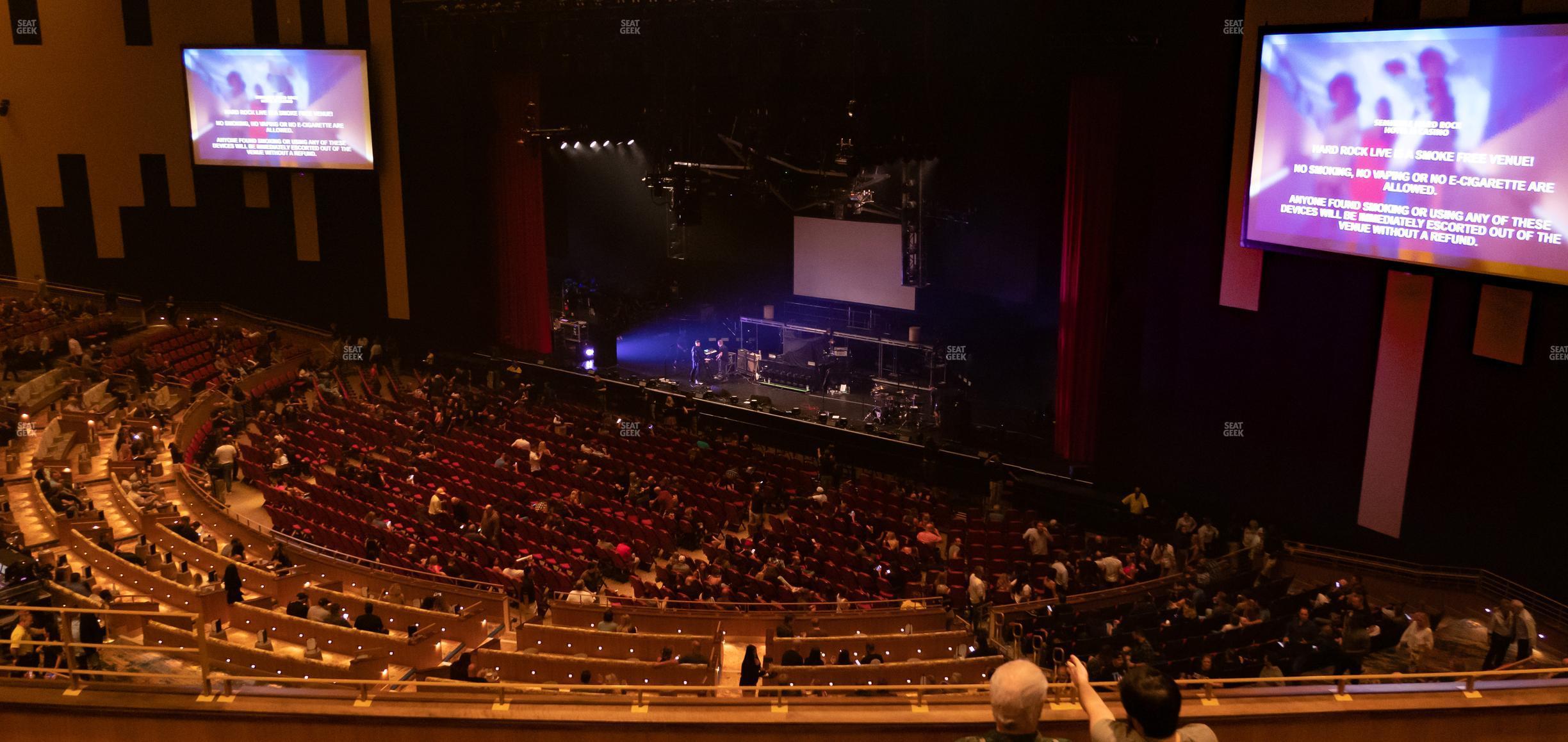 Seating view for Hard Rock Live - Hollywood Section 202