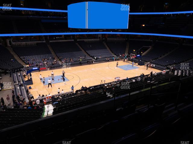 Seating view for FedExForum Section Pinnacle Club 2