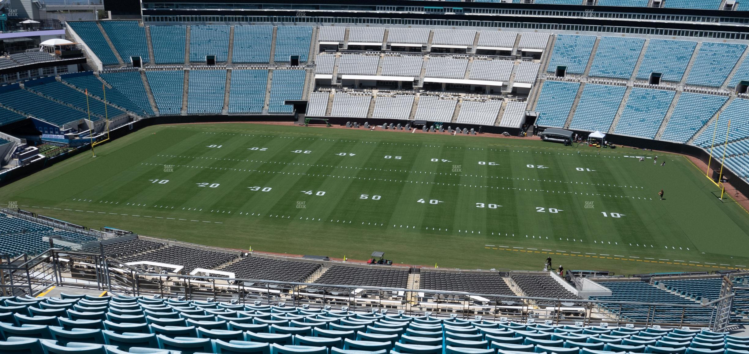 Seating view for EverBank Stadium Section 435