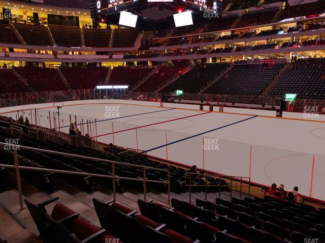 Seating view for Prudential Center Section 21