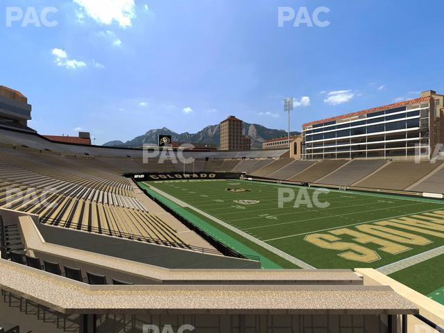 Seating view for Folsom Field Section 124