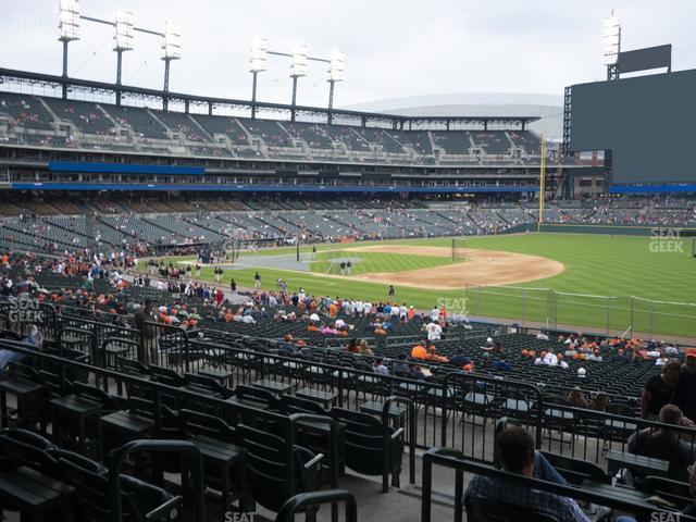 Seating view for Comerica Park Section 117