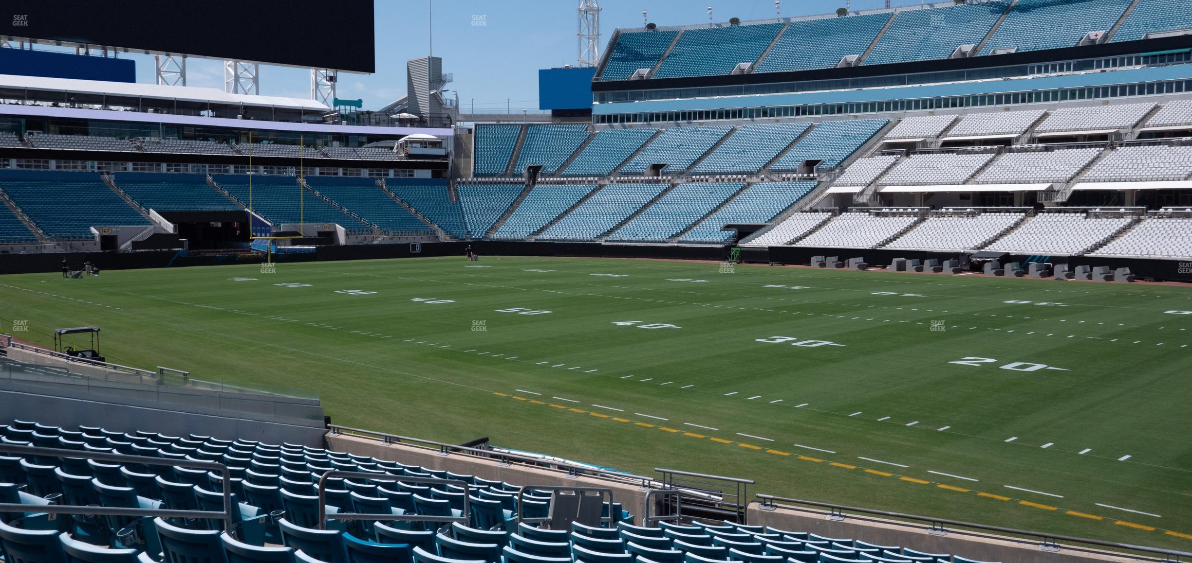 Seating view for EverBank Stadium Section 132