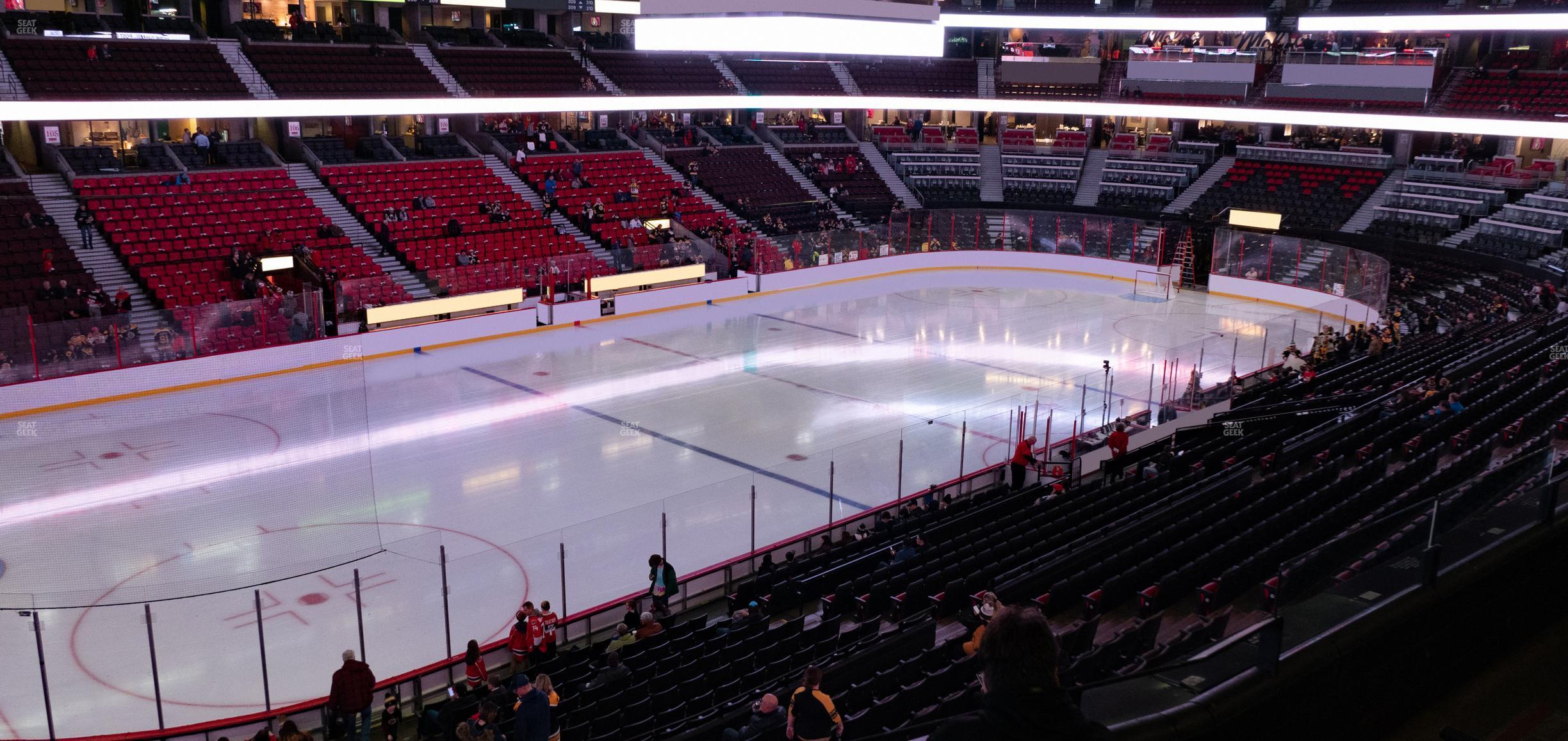 Seating view for Canadian Tire Centre Section 225