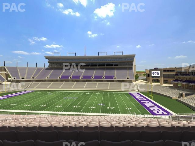 Seating view for Amon G. Carter Stadium Section Champions Club 205