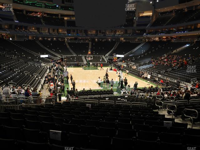 Seating view for Fiserv Forum Section 113