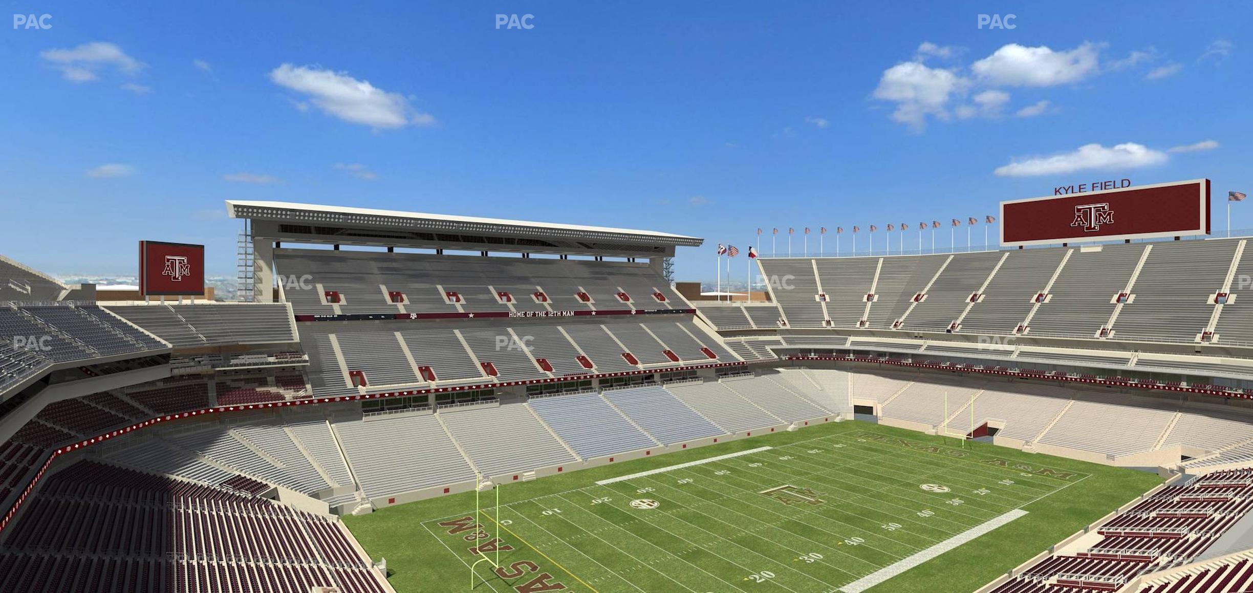 Seating view for Kyle Field Section 313