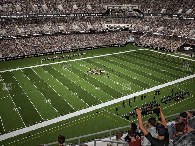 Seating view for Caesars Superdome Section 554