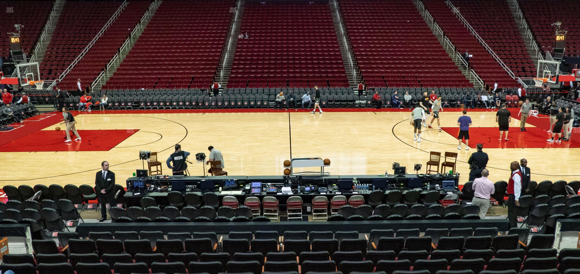 Seating view for Toyota Center Section C 120