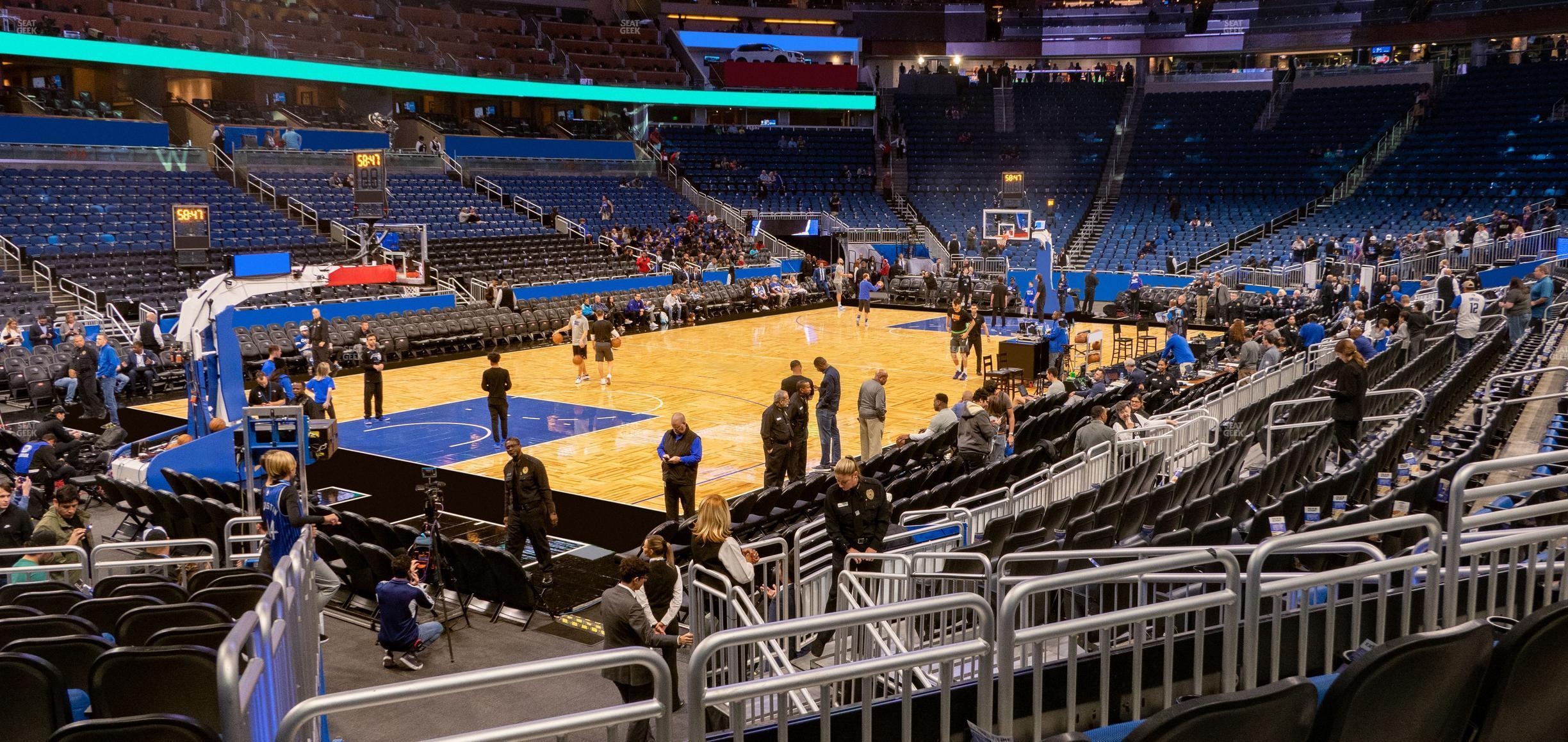 Seating view for Kia Center Section 108