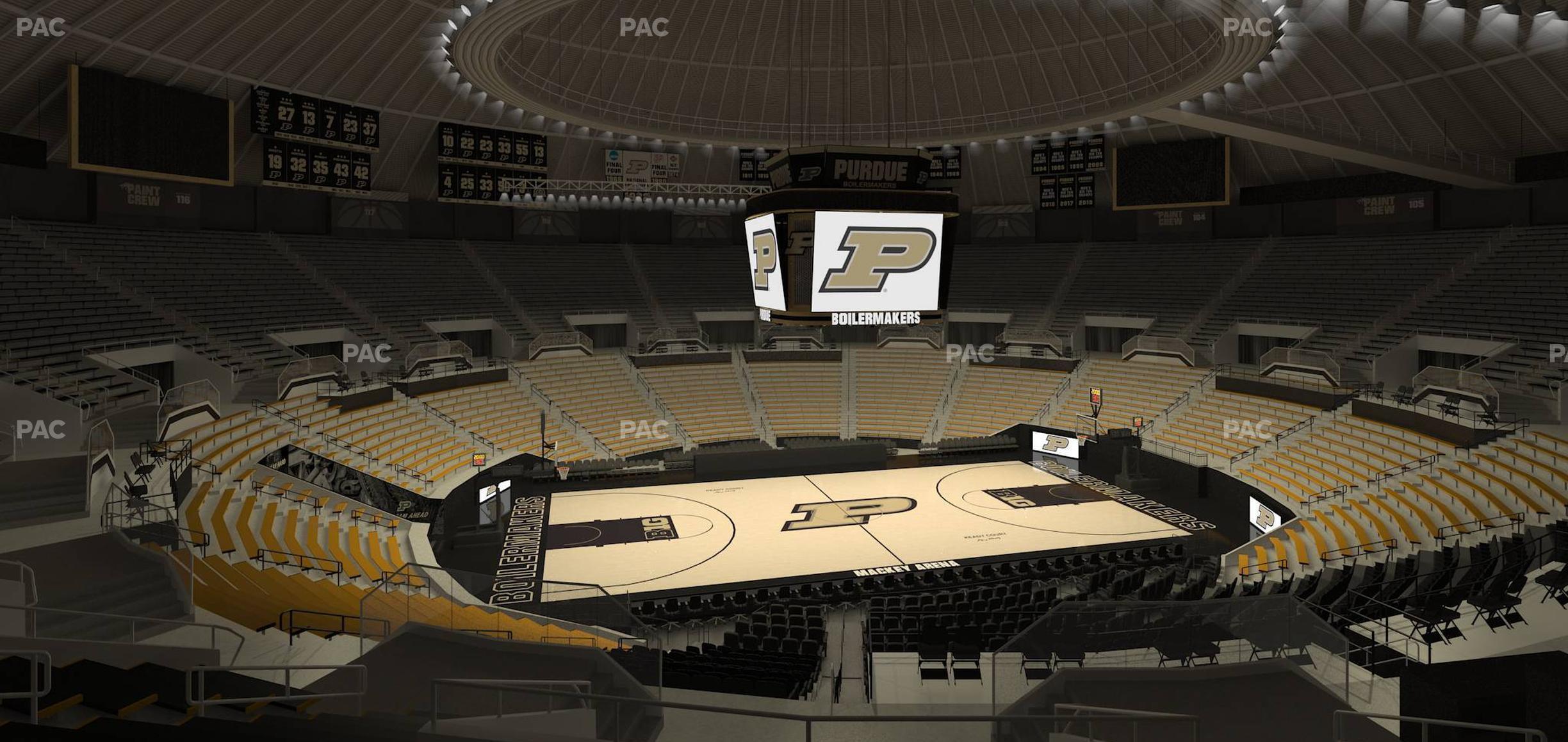 Seating view for Mackey Arena Section Upper 111