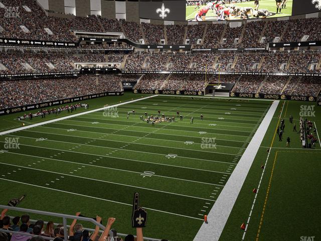 Seating view for Caesars Superdome Section 345