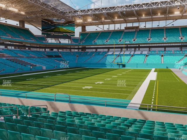 Seating view for Hard Rock Stadium Section 130