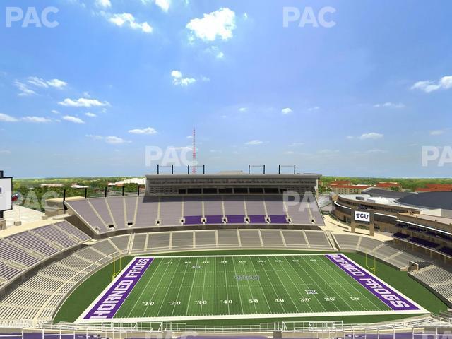 Seating view for Amon G. Carter Stadium Section 407