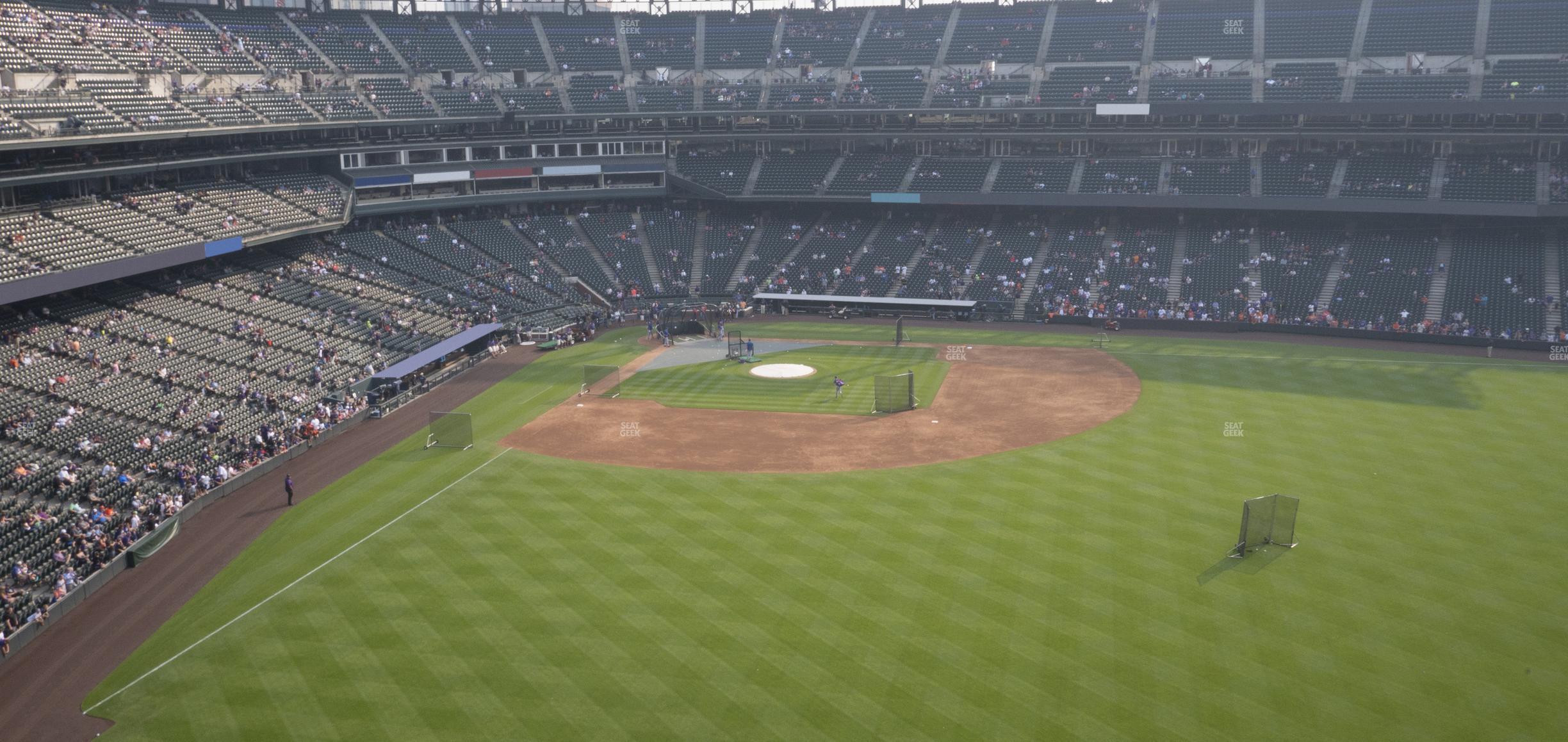 Seating view for Coors Field Section Lower 305