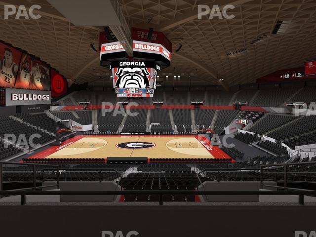 Seating view for Stegeman Coliseum Section Tt