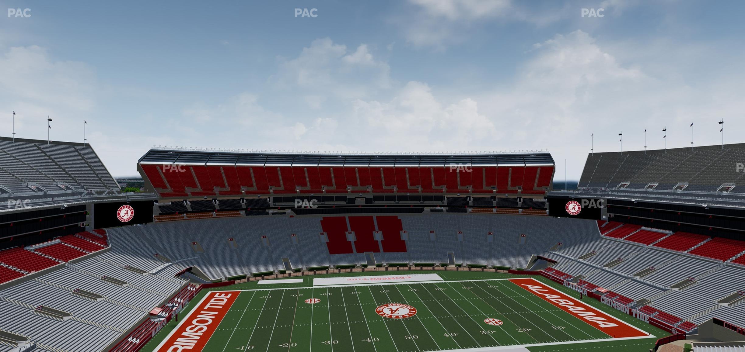 Seating view for Bryant Denny Stadium Section U 4 Gg