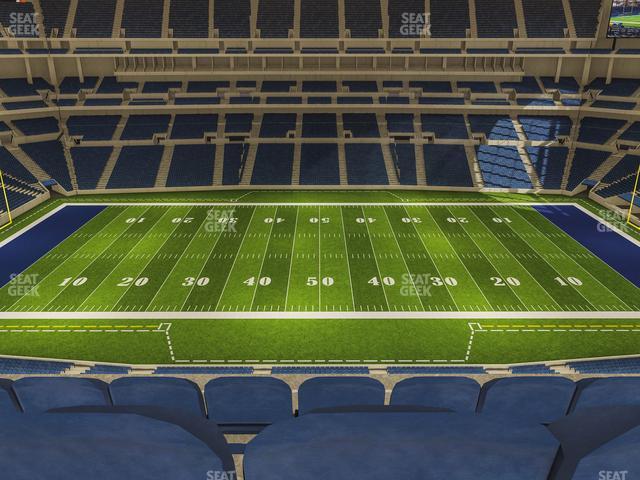 Seating view for Lucas Oil Stadium Section 540