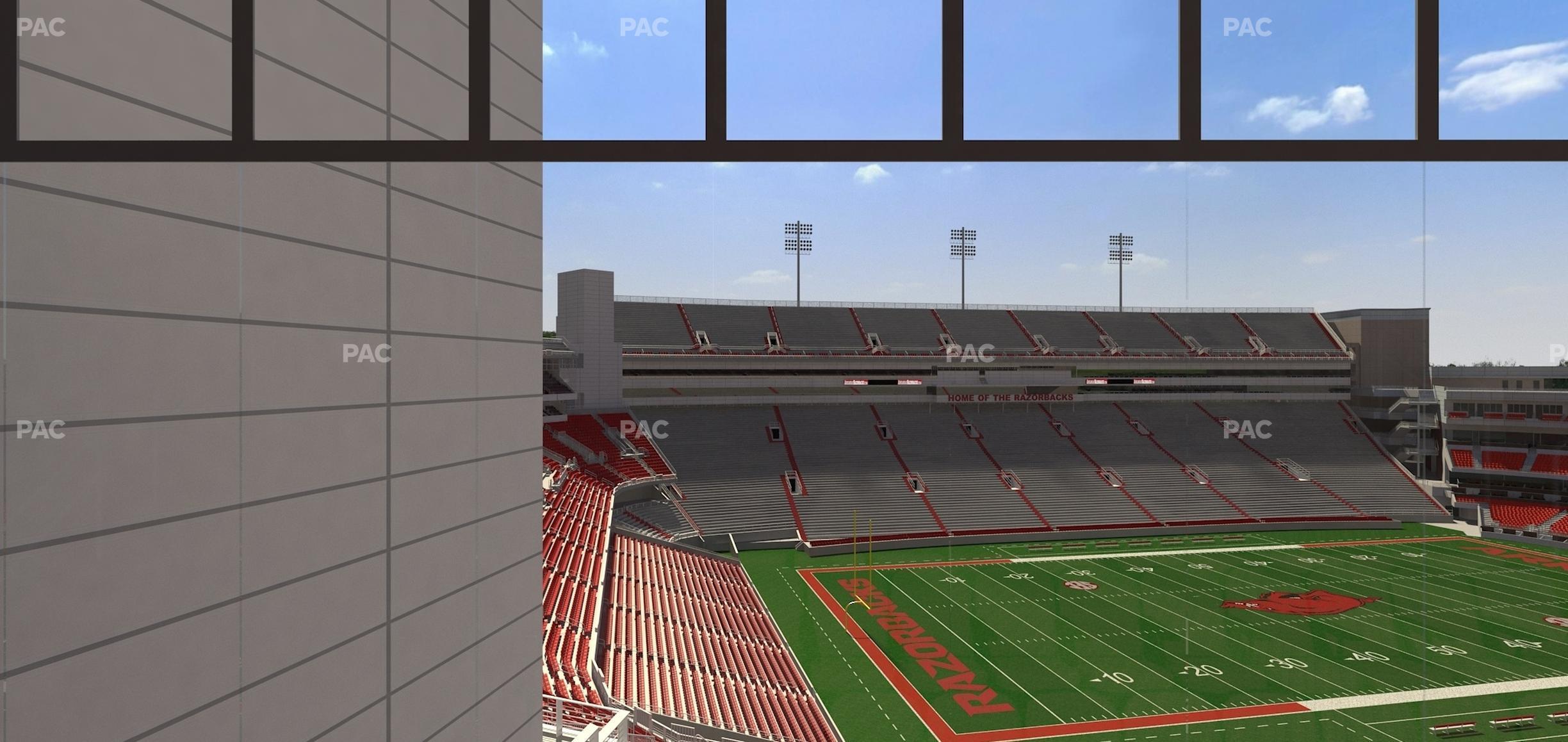 Seating view for Razorback Stadium Section 344