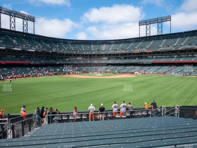 Seating view for Oracle Park Section Bleachers 143