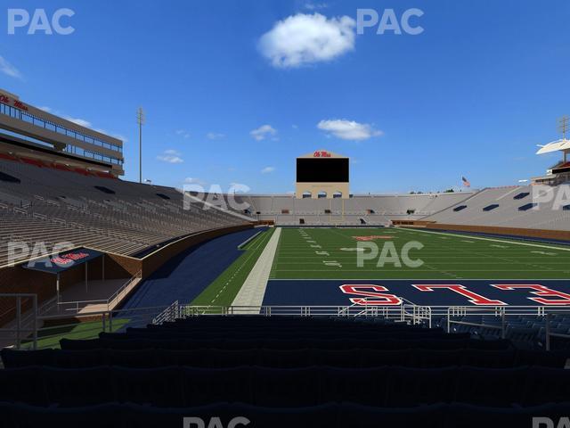 Seating view for Vaught Hemingway Stadium Section Field Club 5