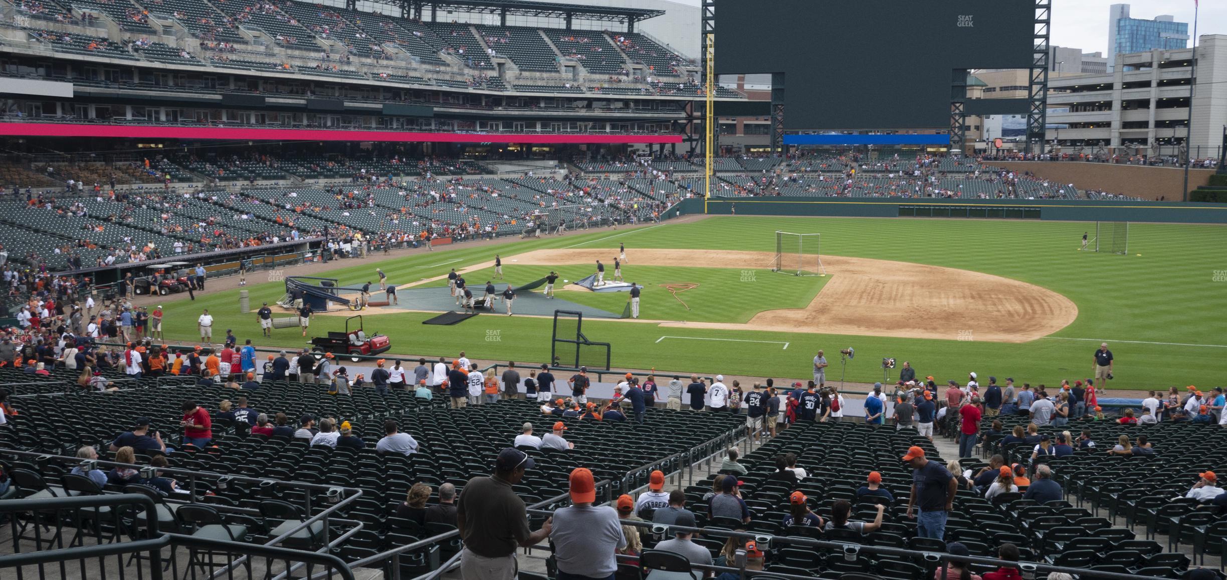 Seating view for Comerica Park Section 120