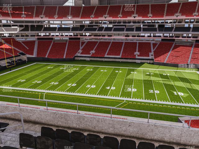 Seating view for Mercedes-Benz Stadium Section 209