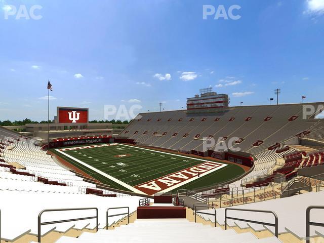 Seating view for Memorial Stadium - Indiana Section 20