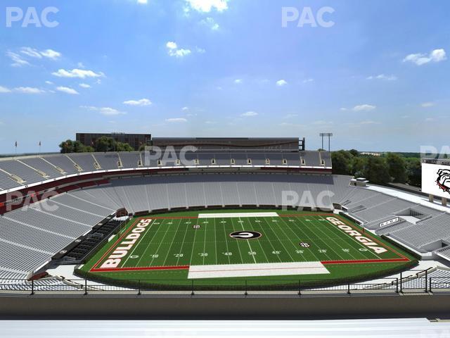 Seating view for Sanford Stadium Section 608