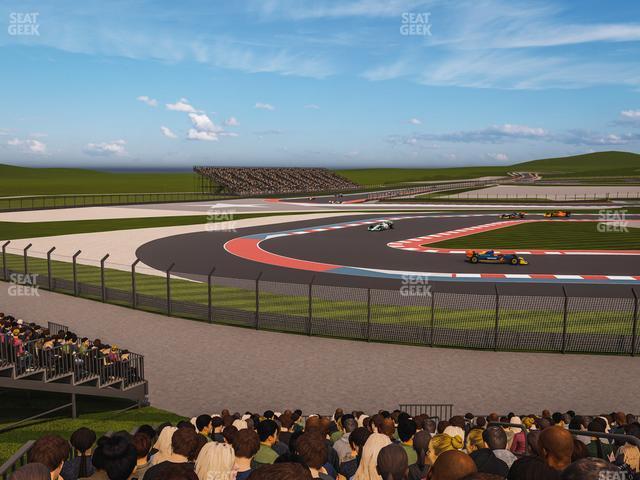 Seating view for Circuit of The Americas Section Turn 15 Grandstand 8