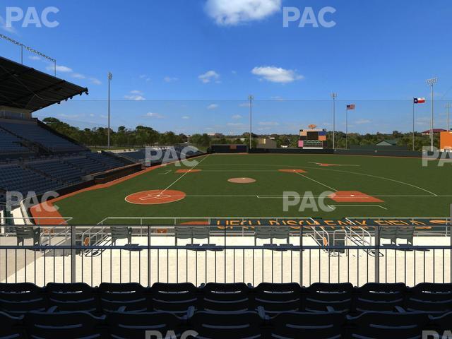 Seating view for UFCU Disch-Falk Field Section 102