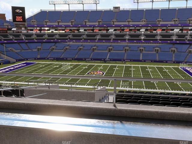 Seating view for M&T Bank Stadium Section Suite 316